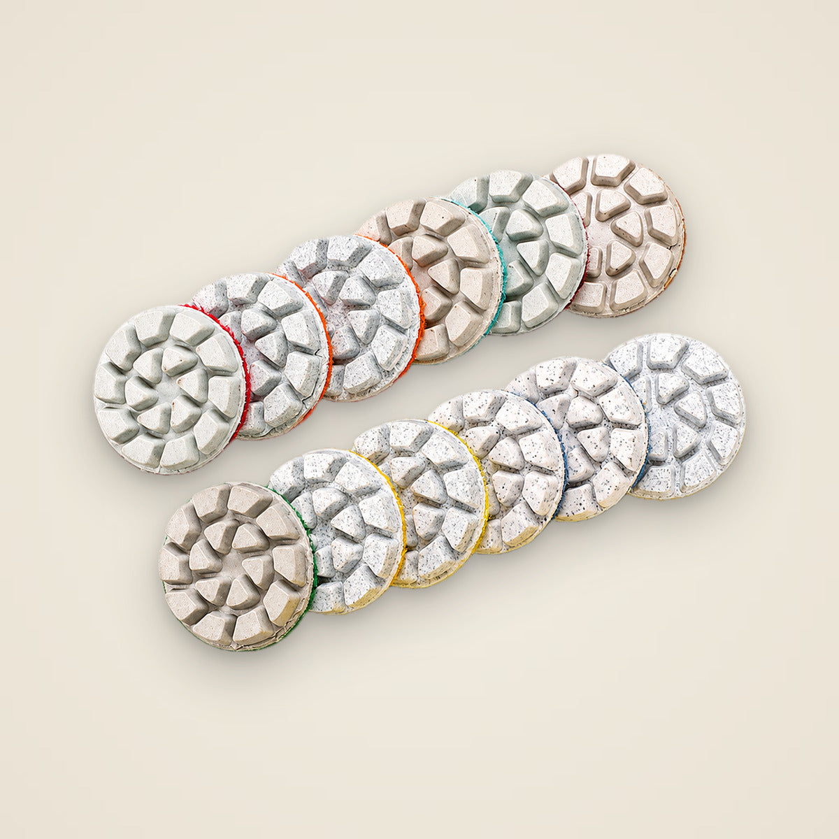1 in Diamond Wet Polishing Pads, Hook & Loop — KochevPro