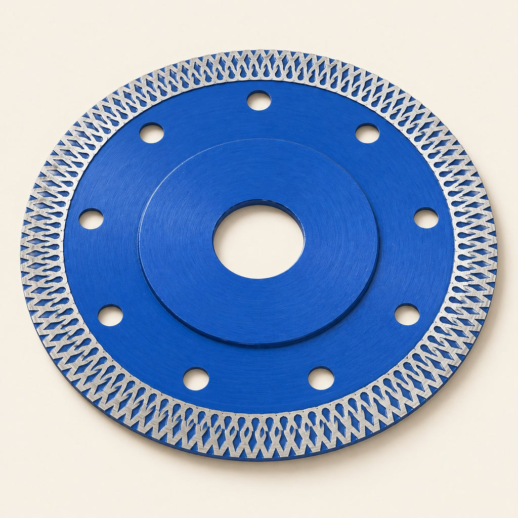4-1/2 in X-Mesh Turbo Diamond Blade — side view