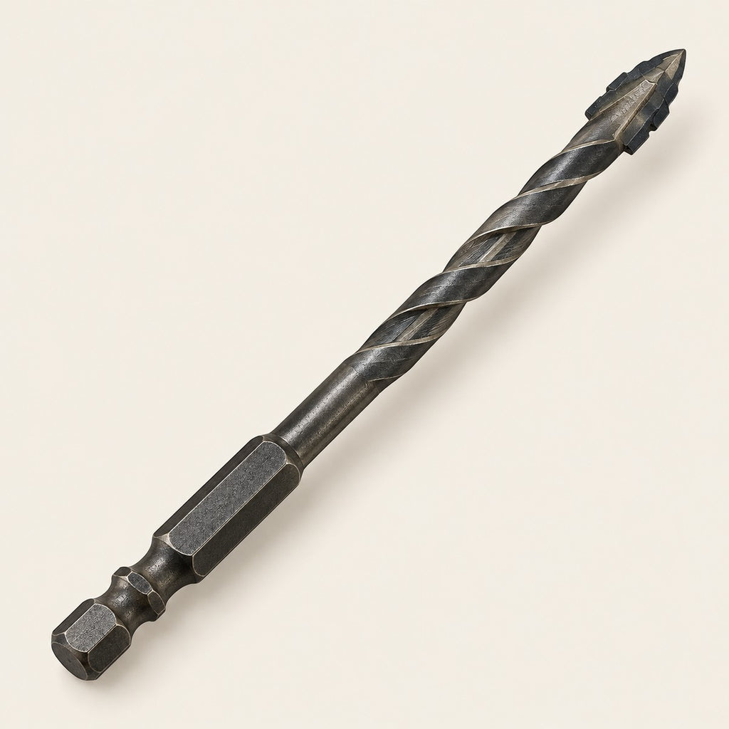 4-Flute Serrated Tile & Porcelain Drill Bit, 1/4 in Hex — KochevPro