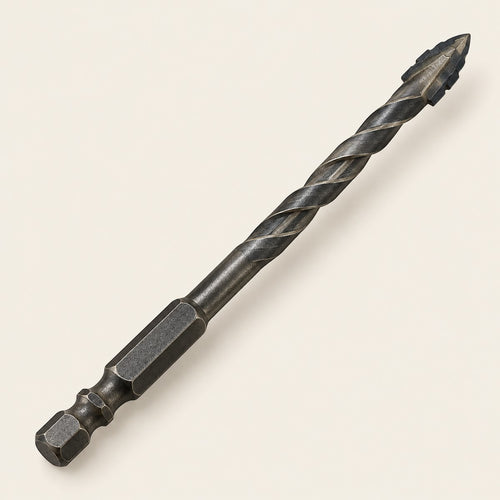 4-Flute Serrated Tile & Porcelain Drill Bit, 1/4 in Hex — KochevPro