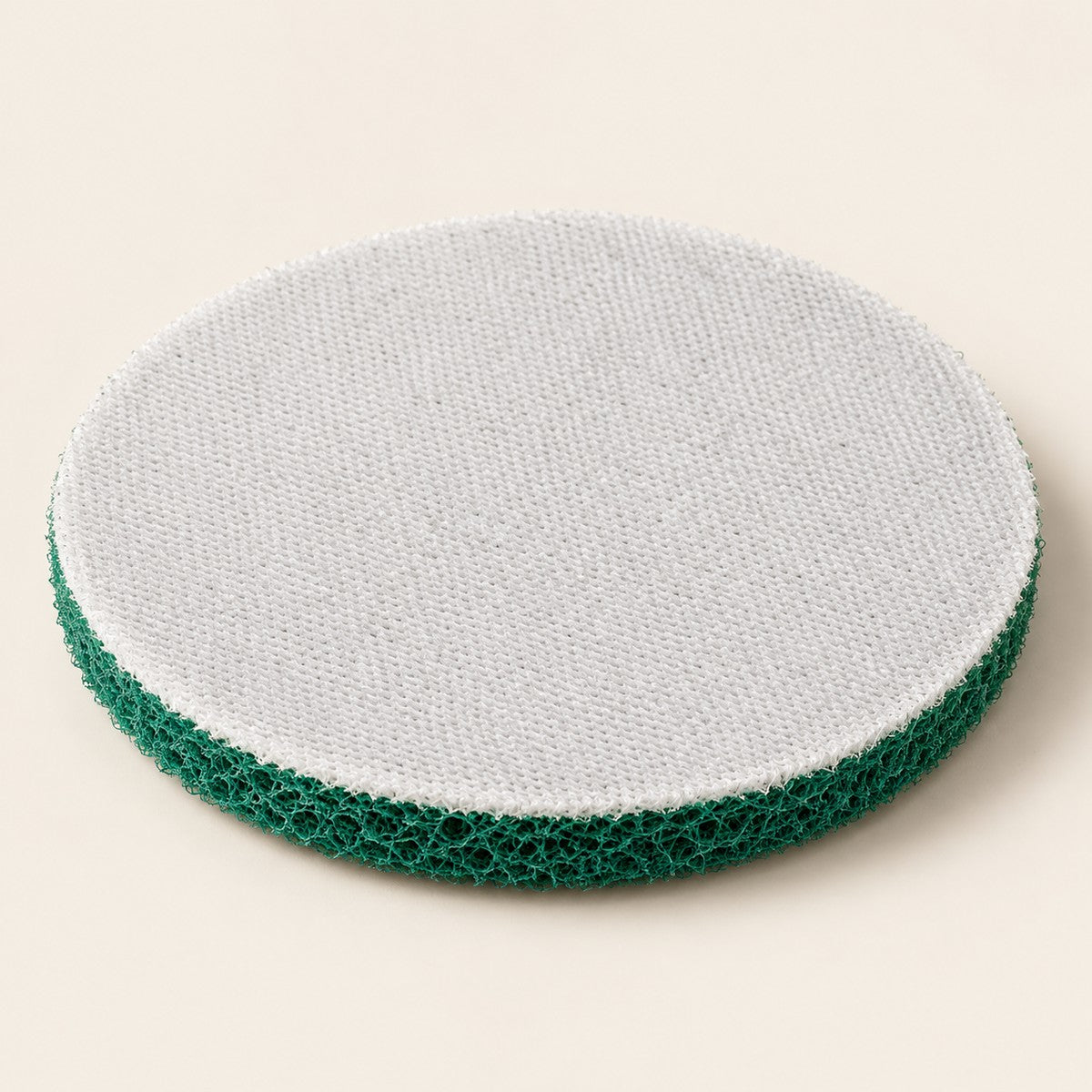 5 in Hook & Loop Scouring Pad Set — green pad, hook-and-loop back
