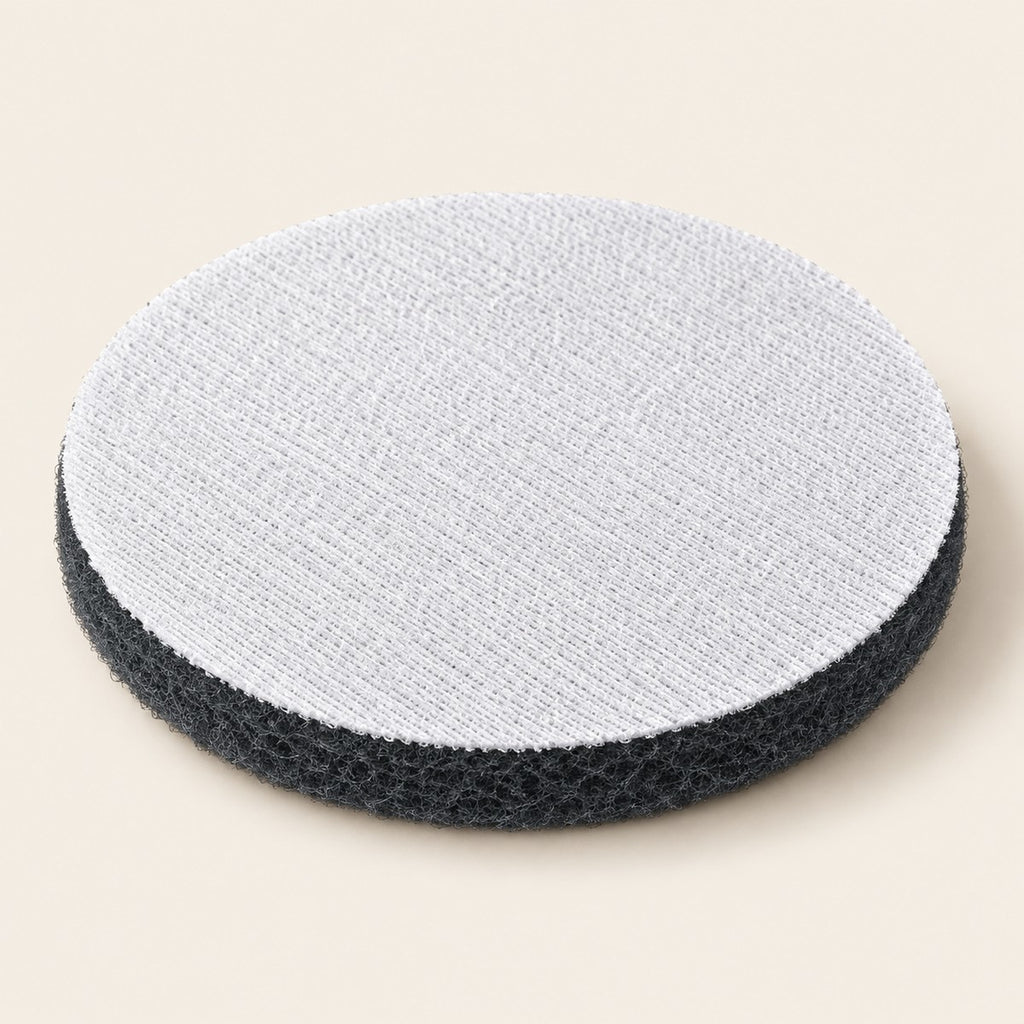 5 in Hook & Loop Scouring Pad Set — grey pad, hook-and-loop back