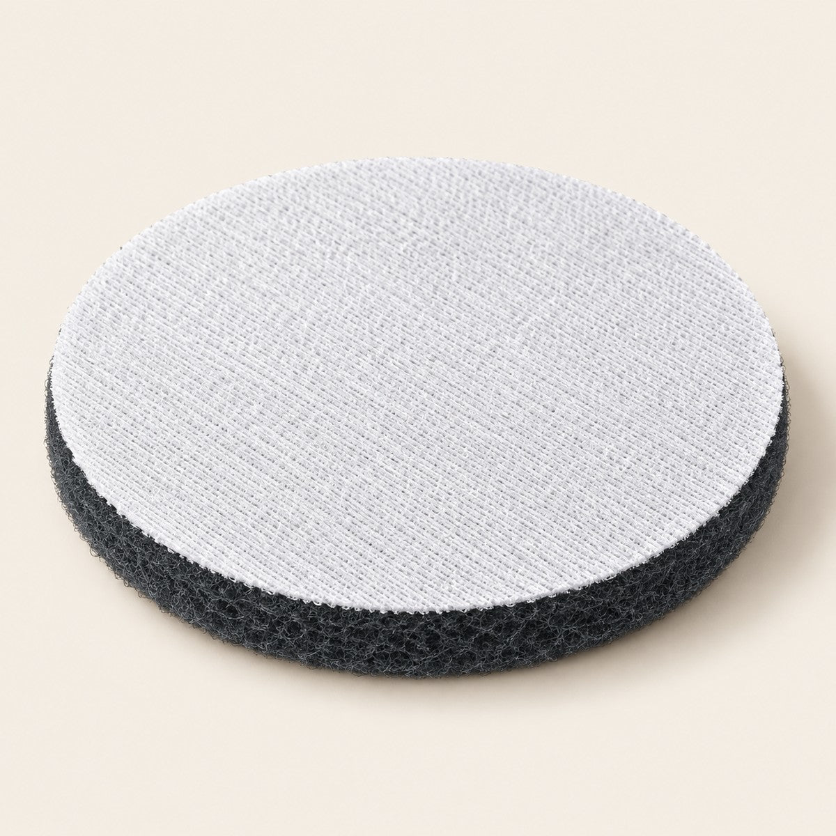 5 in Hook & Loop Scouring Pad Set — grey pad, hook-and-loop back