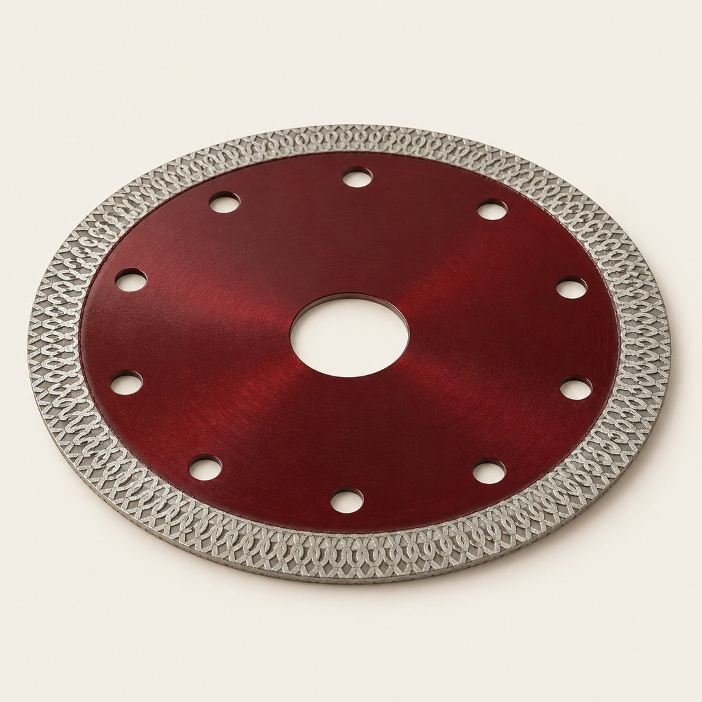 5 in X-Mesh Turbo Diamond Blade — flat hub, side view