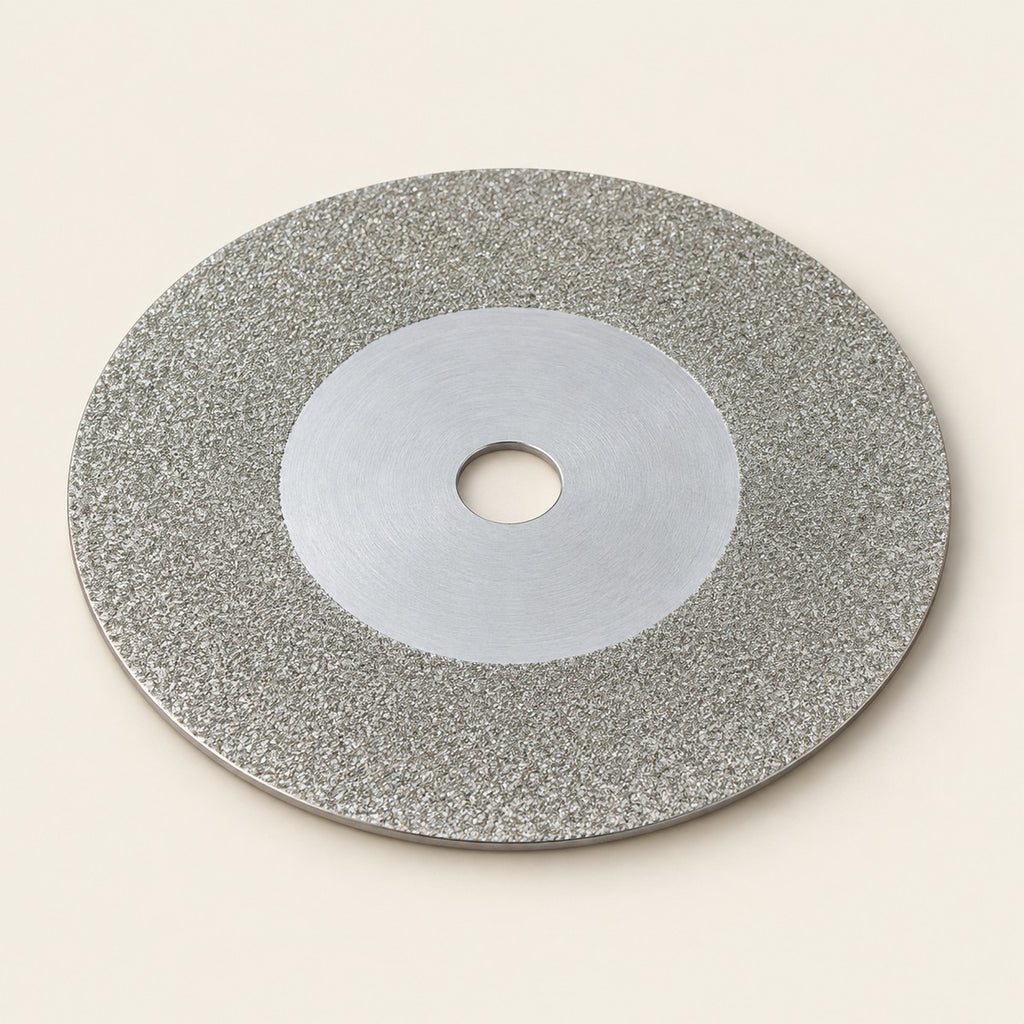 2 in (50 mm) Grout Cleaning Disc — silver, side view