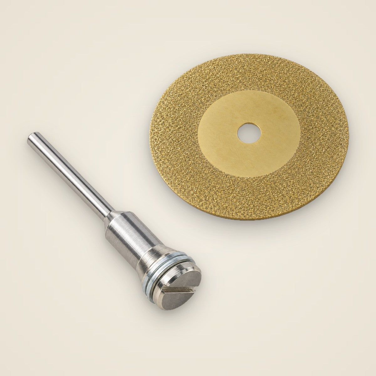 Long-Neck Arbor + 50 mm Grout Cleaning Disc Kit — gold disc