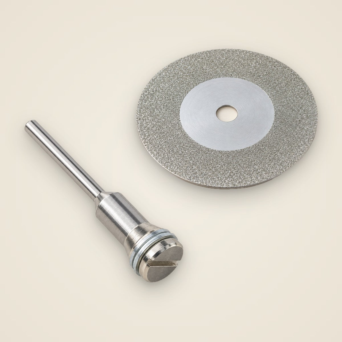 Long-Neck Arbor + 50 mm Grout Cleaning Disc Kit — silver disc