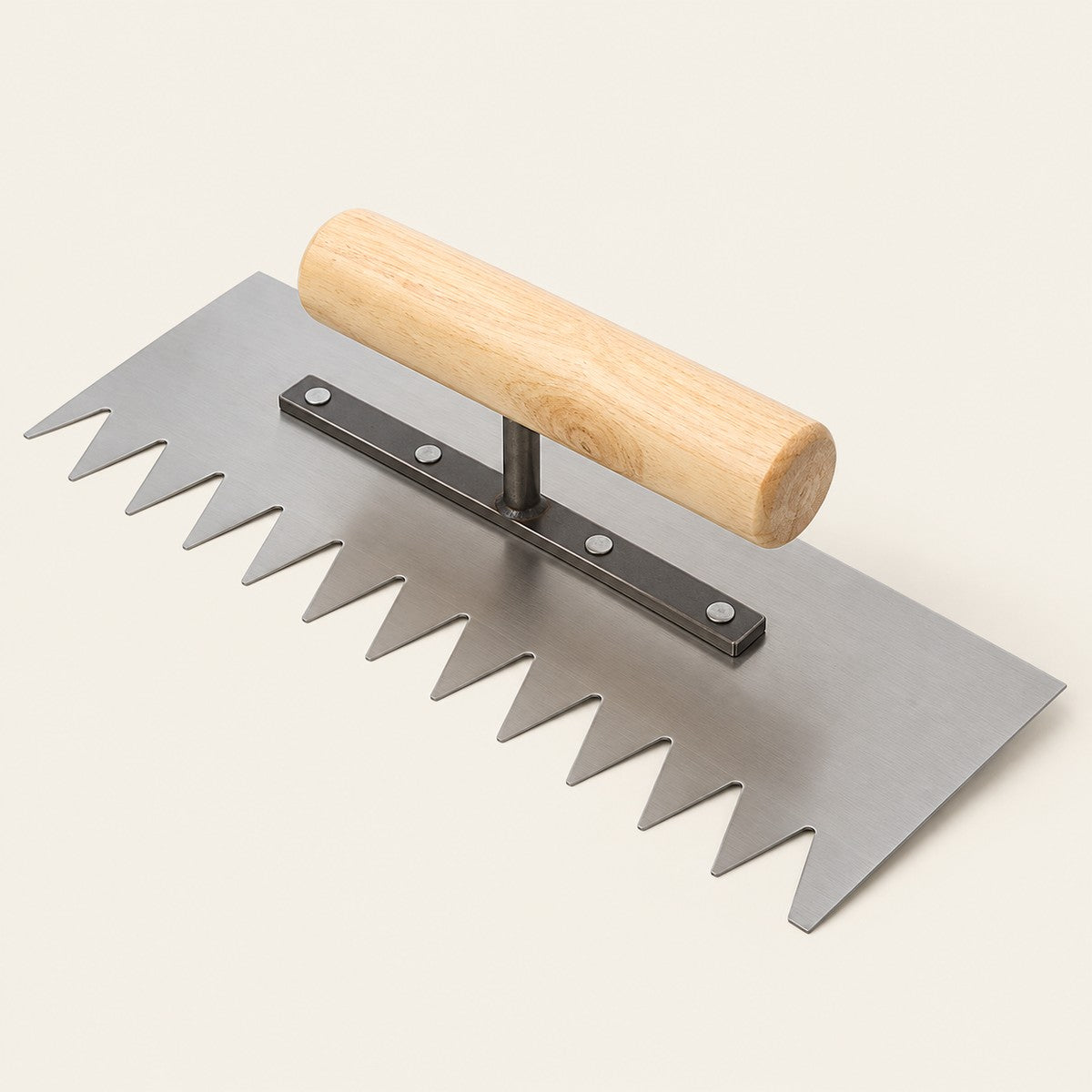 Notched Tile Trowel, Wood Handle — photo 3